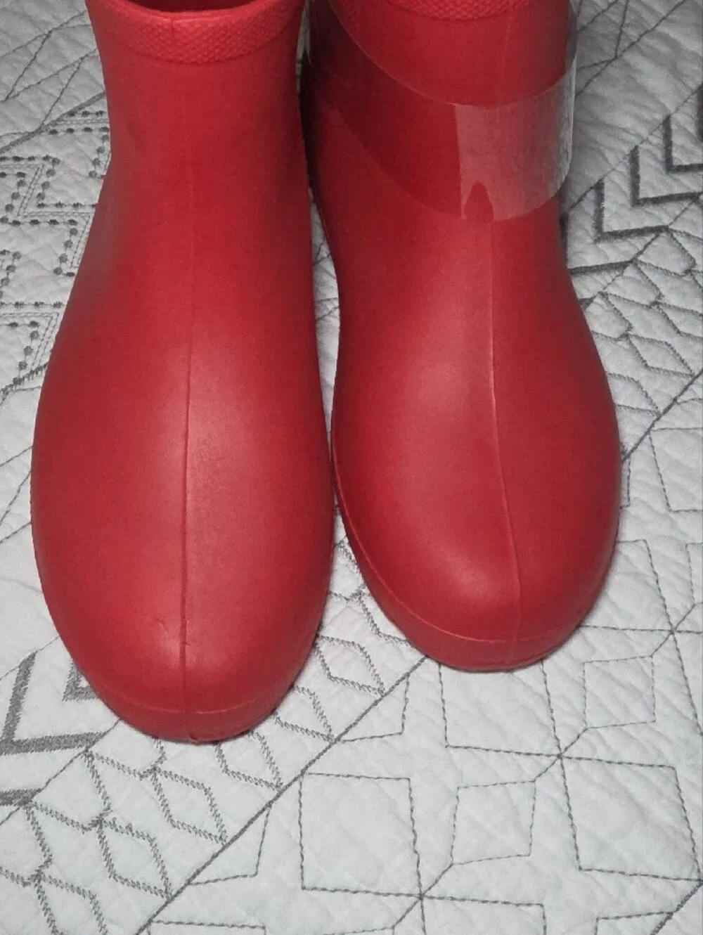 totes Cirrus Women's Red Waterproof Ankle Rain Boots